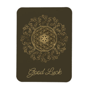 Livsblomma - Vintageornament Mandala 2 Magnet