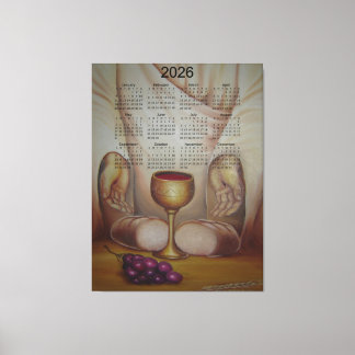 Livsbrödet: Helig Eukaristi 2026 Kalender Canvastryck