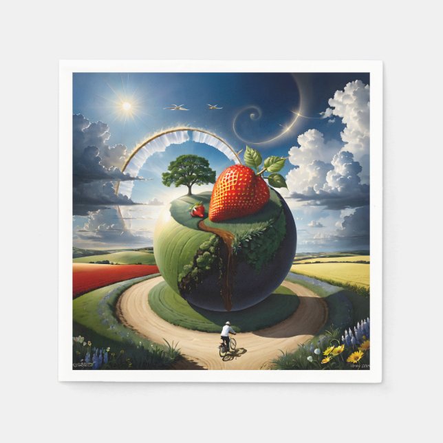 Livscykeln är ett surrealistiskt mästerverk. I Pappersservett (Framsidan)