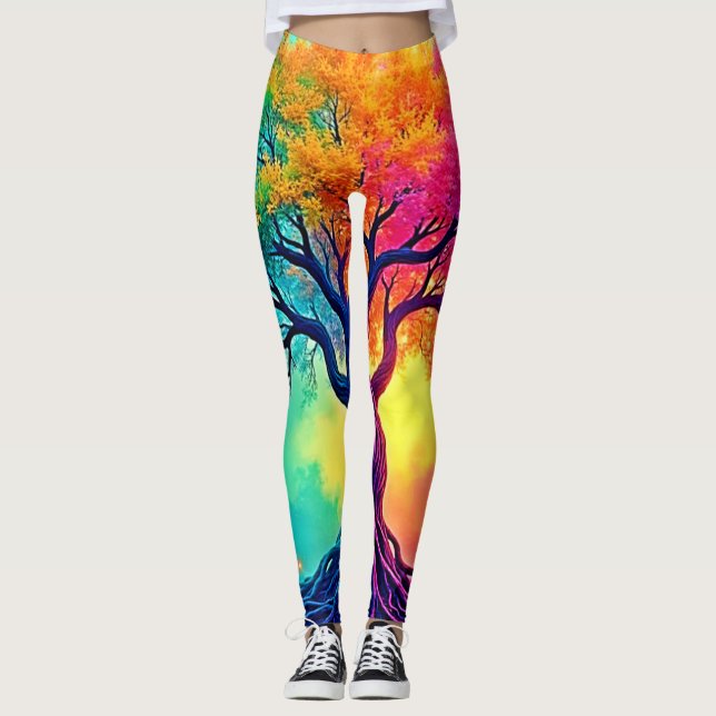 Livsens pulserande träd: Hoppets rötter Leggings (Framsida)