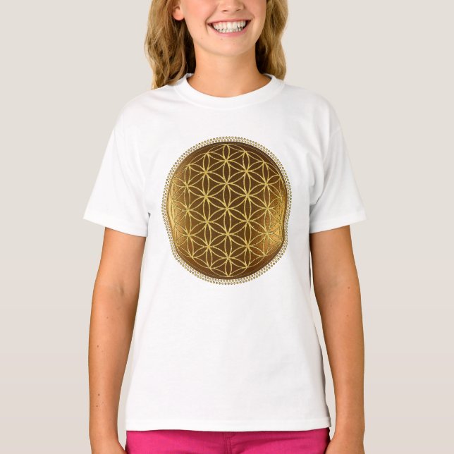 LIVSFLÖDET - Helig Geometry Medaillon 1 T Shirt (Framsida)