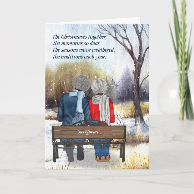 Livsförälder Senior Afroamerikanska Lesbiska Helgkort (Framsida)