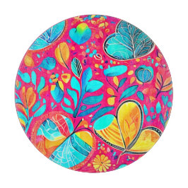 Livsglad Blommig Hjärtkonst