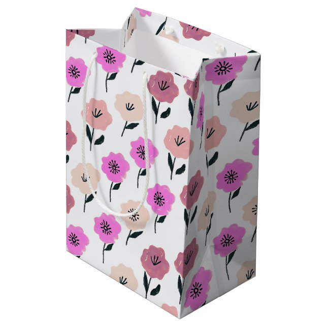 Livsglad blomsterdesign (Baksidan Vinklad)