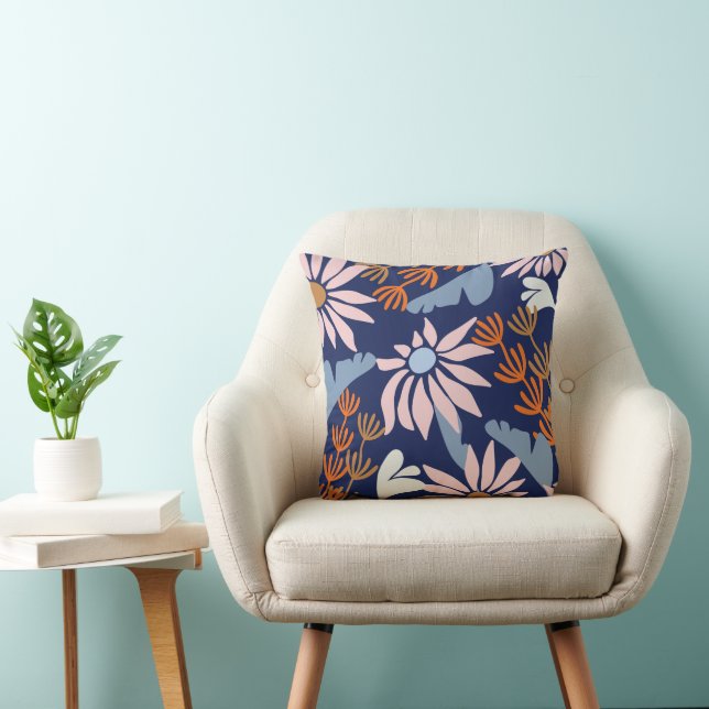 Livsglad blomsterharmoni kudde (Stol)