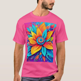Livsglad blomsterkonst t shirt