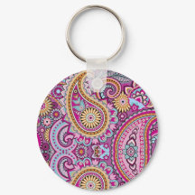 Livsglad Boho Paisley Blommönster | Färgrik Konst