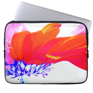 Livsglad flerfärgad Pop Art Tusenskönas blomstermö Laptop Fodral