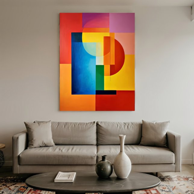Livsglad geometri poster (Skapare uppladdad)