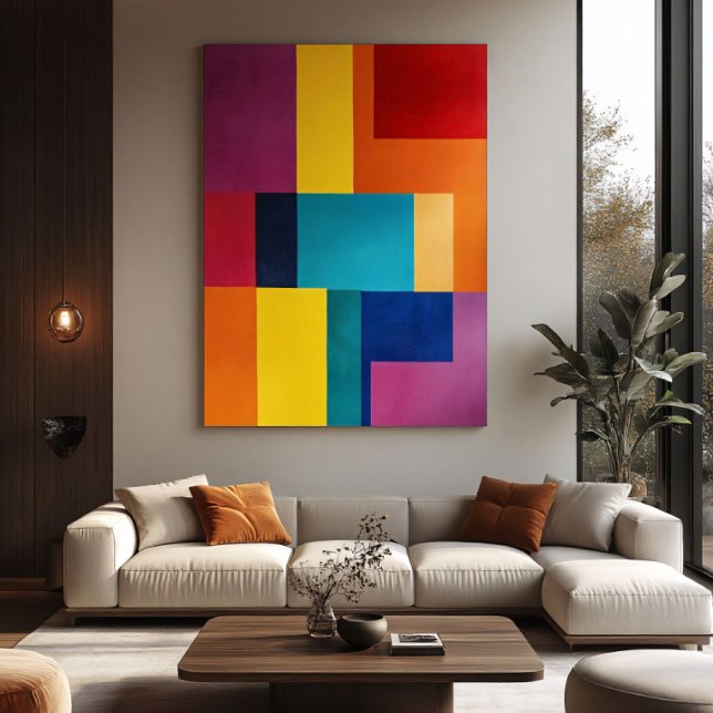 Livsglad geometri poster (Skapare uppladdad)