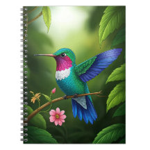Livsglad kolibri bland blad