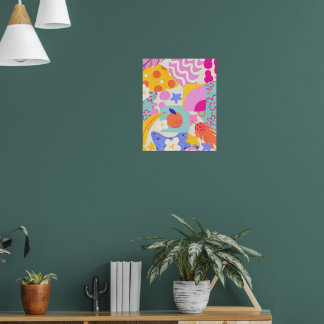 Livsglad Maxi Patchwork Poster