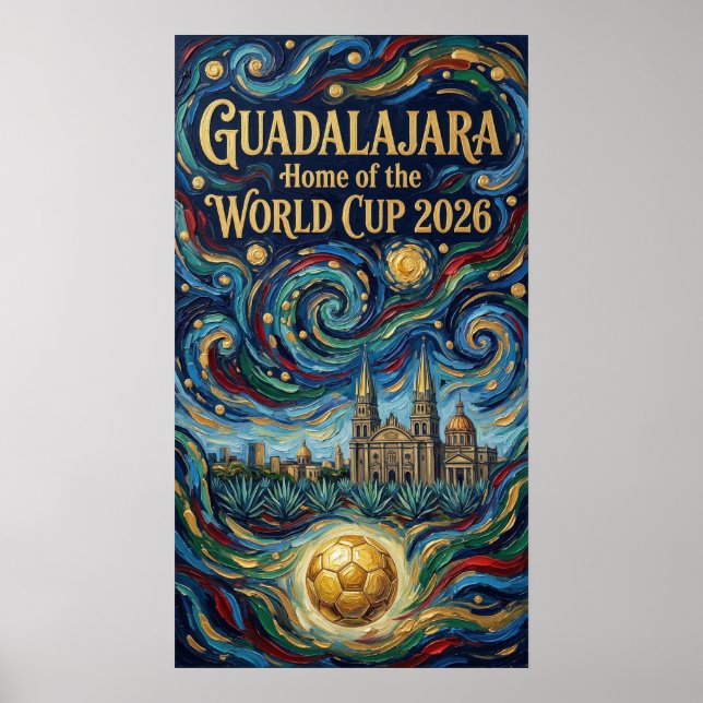 Livsglad och elegant konst från Guadajalara Poster (Framsidan)