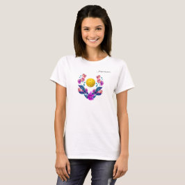 Livsglad orkidé elegant Pickleball T Shirt