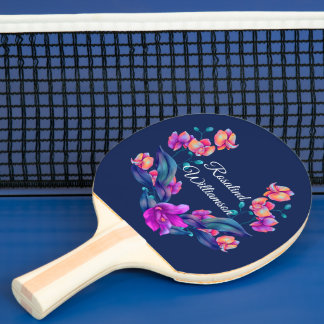 Livsglad orkidébukett - Personlig med namn Pingisracket