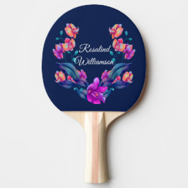 Livsglad orkidébukett - Personlig med namn Pingisracket