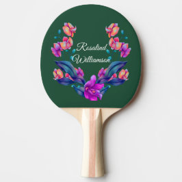 Livsglad orkidébukett - Personlig med namn Pingisracket