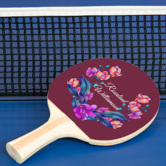 Livsglad orkidébukett - Personlig med namn Pingisracket