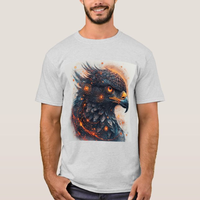 Livsglad Örn Konstverk T Shirt (Framsida)