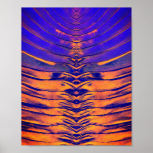 Livsglad symmetrisk abstrakt mönster poster