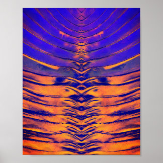 Livsglad symmetrisk abstrakt mönster poster