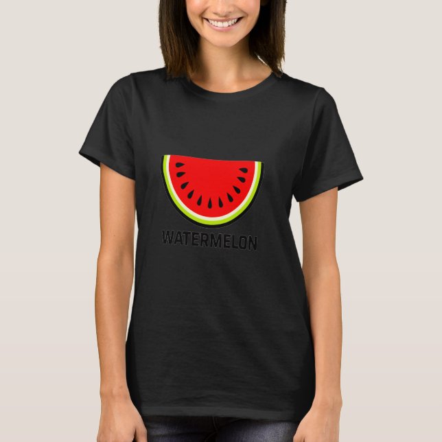 Livsglad vattenmelondesign Kul och djärv T Shirt (Framsida)