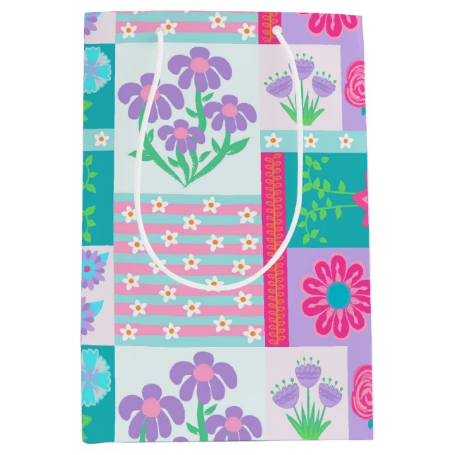 Livsglada blommande blommor design (Framsidan)