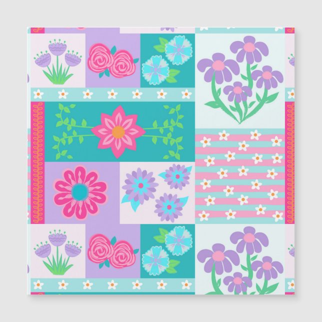 Livsglada blommande blommor design (Framsida)