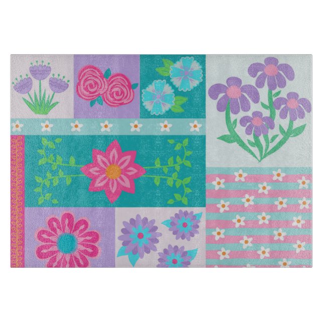 Livsglada blommande blommor design (Framsidan)