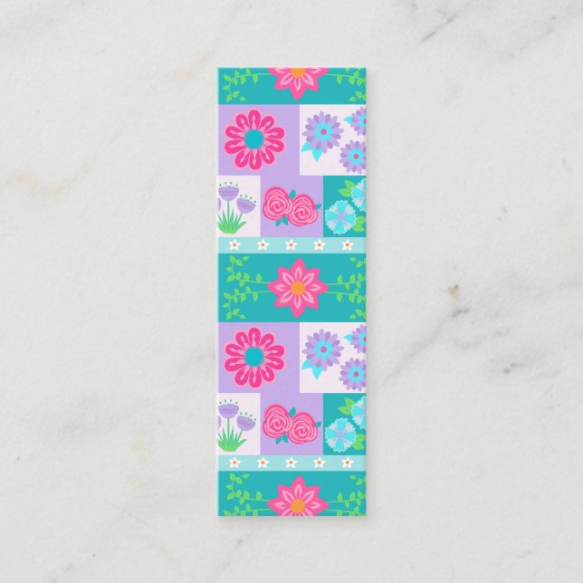 Livsglada blommande blommor design (Framsida)