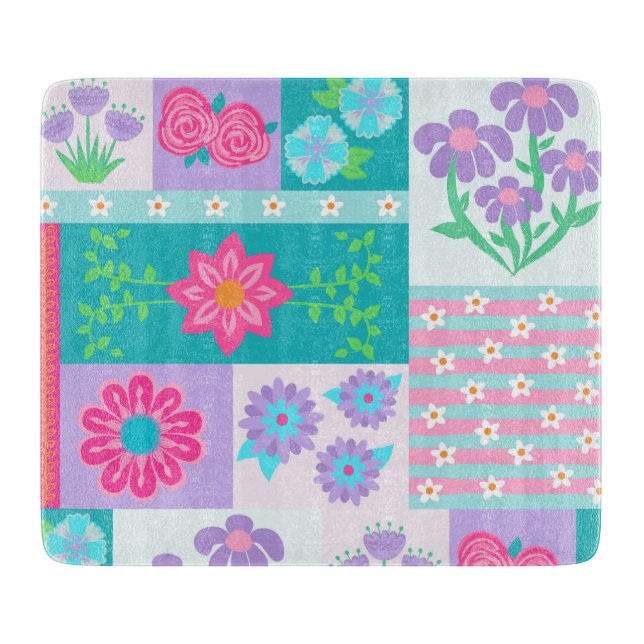 Livsglada blommande blommor design (Framsidan)