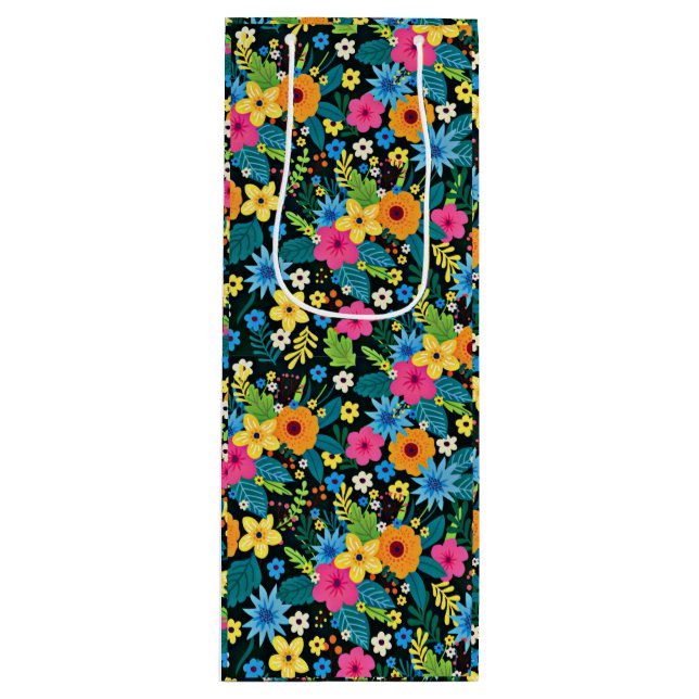 Livsglada Ditsy Blommor Blommönster Design-43785 (Framsidan)