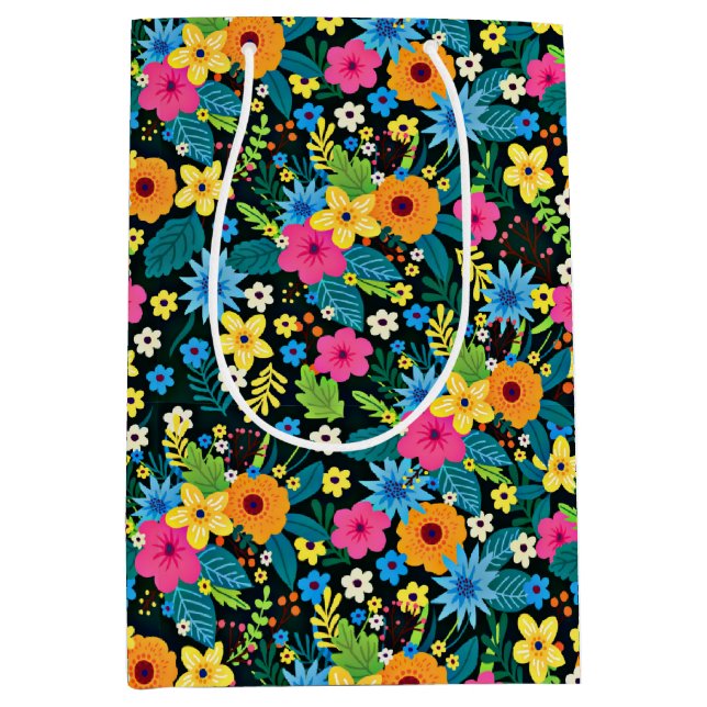 Livsglada Ditsy-blommor Blommönster Design-43785 (Framsidan)