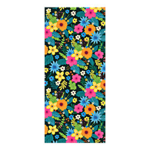 Livsglada Ditsy Blommor Blommönster Design-43785 Reklamkort