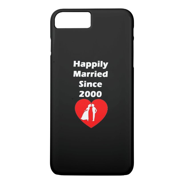Livsglada gifta sedan 2000 Case-Mate iPhone skal (Baksida)