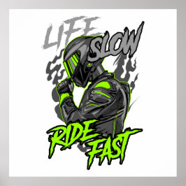 LIVSLÅG RID FAST LIFESTYP POSTER