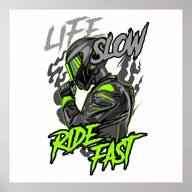 LIVSLÅG RID FAST LIFESTYP POSTER (Framsidan)