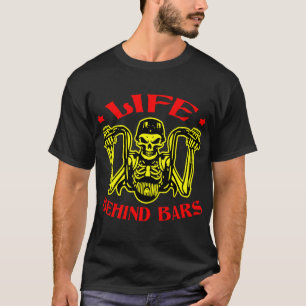 Livslängd bakom motorcykel för Biker i Puben © FB  T Shirt