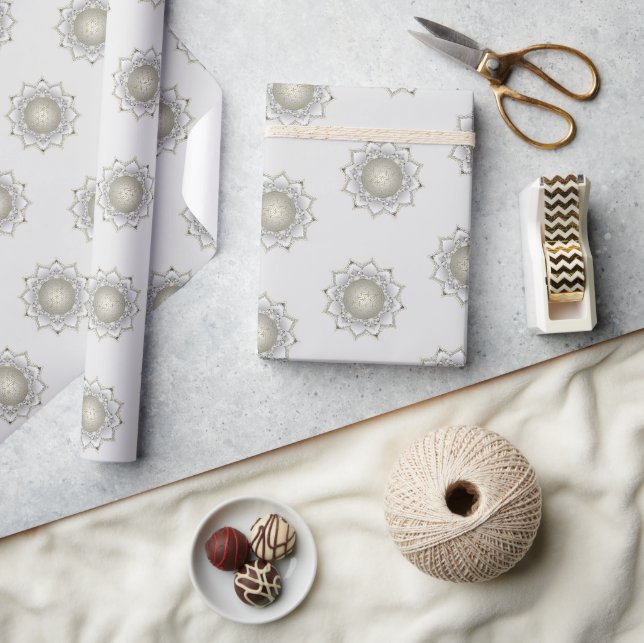 Livslängd - Blommarna Mandala 1 Presentpapper (Hantverk)