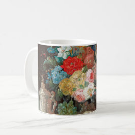 Livslängd: Blommor och frukt Kaffemugg