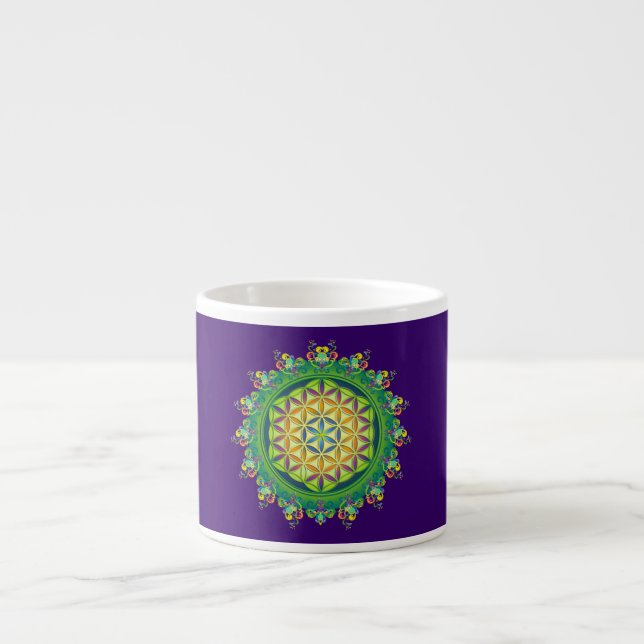 Livslängd/Blume des Lebens Espressomugg (Framsidan)