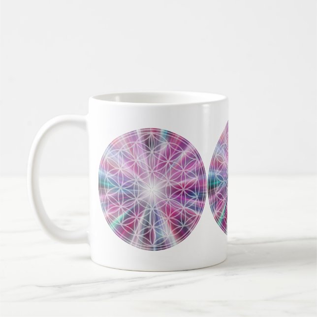 Livslängd / Blume des Lebens - knapp VII Kaffemugg (Vänster)