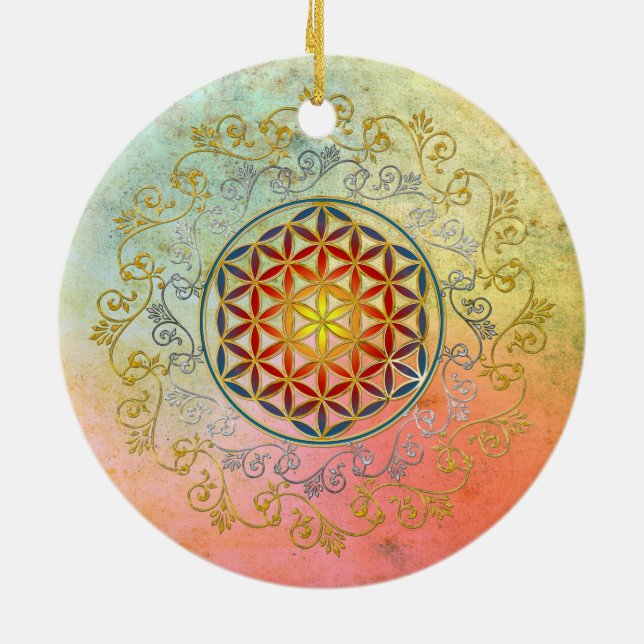 Livslängd/Blume des Lebens - Ornament IV BG (Baksidan)
