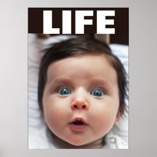 LIVSLÄNGD FÖR BLÅEYED BABY INFANT LIV POSTER