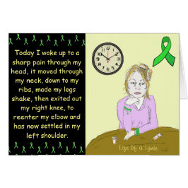 Livslängd för en Lymie Lyme Disease Sjukdomssjuka  Hälsningskort