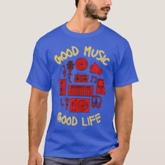 Livslängd för musikband i stil t shirt