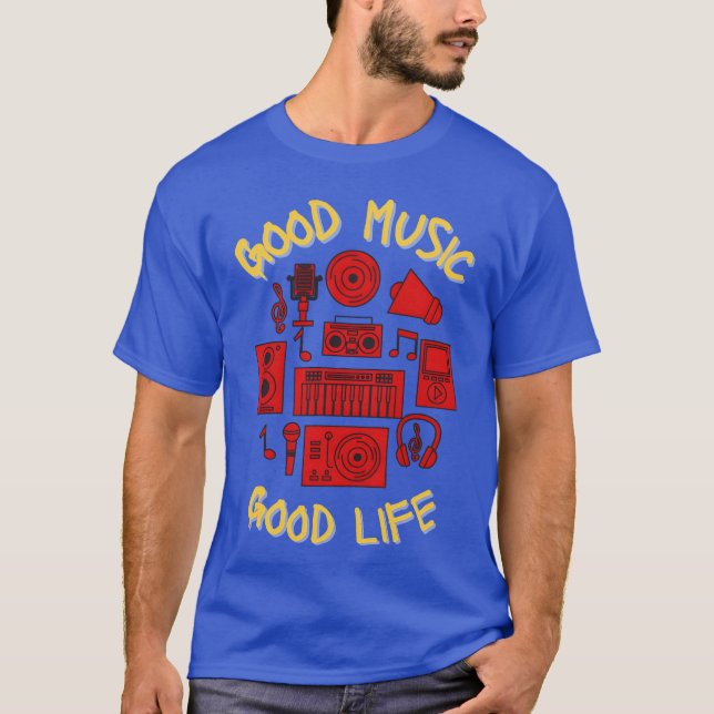 Livslängd för musikband i stil t shirt (Framsida)