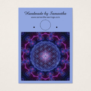 Livslängd - Fractal Mandala Square II Visitkort