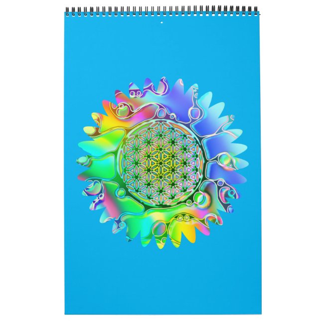 Livslängd - Geometrisk Blommar 5 Kalender (Omslag)