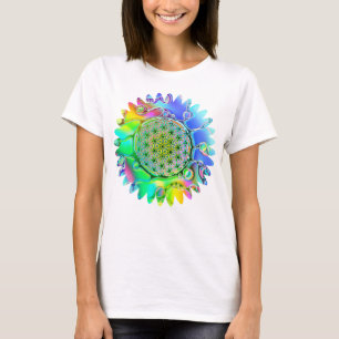 Livslängd - Geometrisk Blommar 5 T Shirt